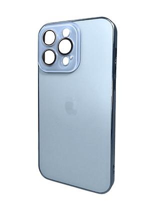 Чохол для смартфона ag glass sapphire frame magsafe logo for apple iphone 12 pro sierra blue