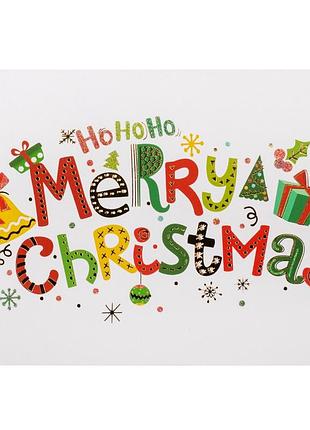 Серия объемных открыток "merry christmas", 4 вида elisey
