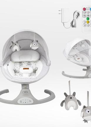 Кресло-качалка momi kenani light grey