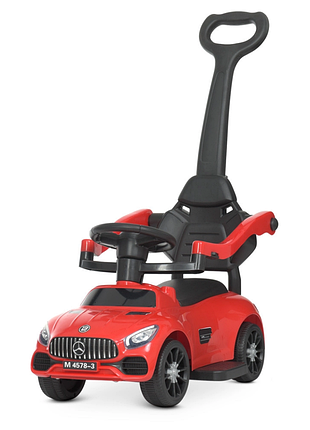 Каталка-толокар bambi racer m 4578-3 красный музыкальный