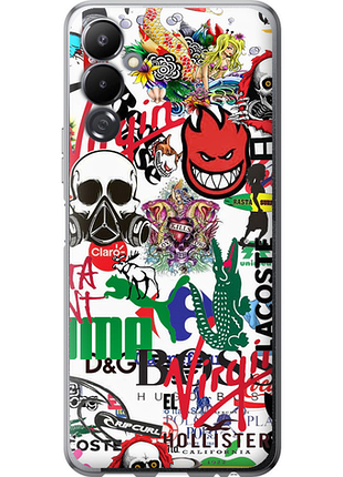 Чохол на tecno pova 4 lg7n many different logos "4022u-2967-851"