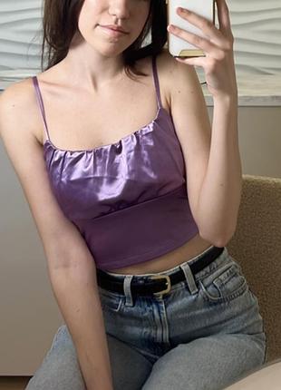 Жіночий топ h&m фіолетовий xs-xxs
