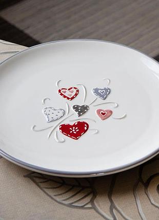 Тарелка 26см. "love" elisey 2