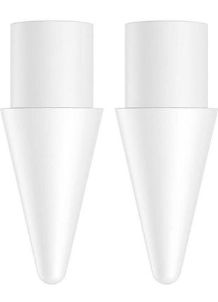 Змінні наконечники для стилуса baseus smooth writing capacitive stylus tips moon white（2pcs）