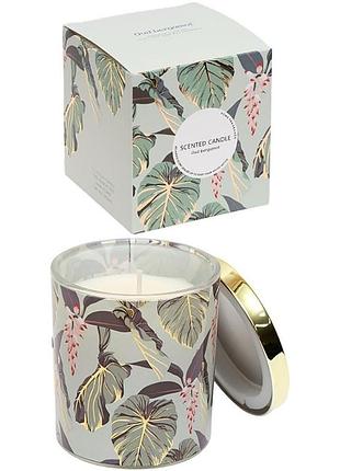 Ароматична свічка "home fragrance" axw2015(bergamot) у скляному стакані з кришечкою