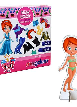 Набор магнитов magdum "кукла с одеждой new look" ml4031-14 en