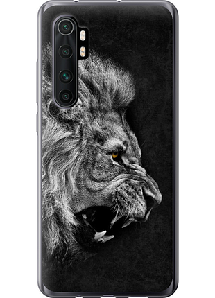 Чехол на xiaomi mi note 10 lite лев "1080u-1937-851"