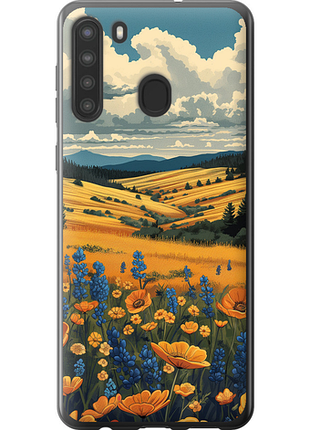 Чехол на samsung galaxy a21 украинское поле "6082u-1841-851"