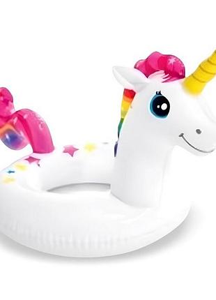 Дитячий надувний круг "звірята" 59221(white) розмір 81х58 см