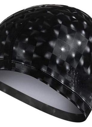 Шапочка для плавания детская shine ne-sw-360-b, черная