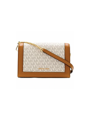 Cумка через плече michael kors jet set large full flap chain crossbody
