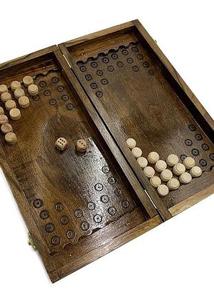 Настільна гра "нарди дерев'яні" backgammon 3 nr-3540 ручна робота