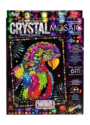 Креативное творчество "crystal mosaic попугай" crm-02-06, 6 форм элементов
