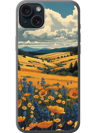 Чехол на iphone 15 plus украинское поле "6082u-3097-851"