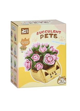 Детский конструктор "цветы в вазе" 33036-1, 115 деталей