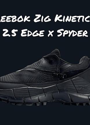 Reebok zig kinetica 2.5 edge x spyder all black 5