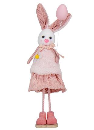 Фигурка "кролица", розовая, 30 см elisey