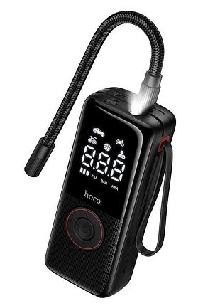 Автомобильный насос hoco zp18 enlighten portable smart air pump black