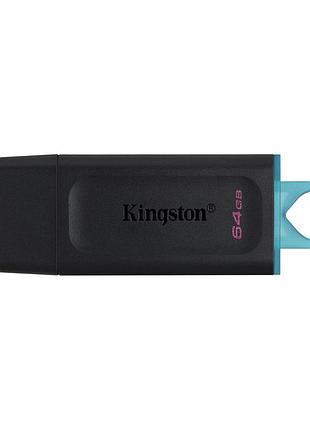 Флеш-накопитель kingston usb 3.2 dt exodia 64gb black/teal
