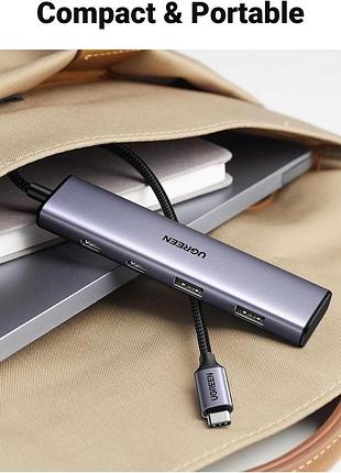 Usb-хаб ugreen 4-port usb-c hub 7