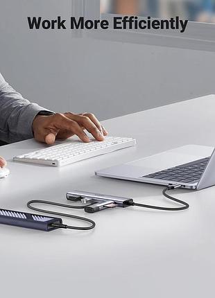 Usb-хаб ugreen 4-port usb-c hub 8