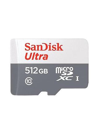 Карта памяти microsdxc (uhs-1) sandisk ultra 512gb class 10 a1 (100mb/s)