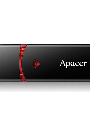 Флеш-накопичувач apacer usb 2.0 ah333 64gb black
