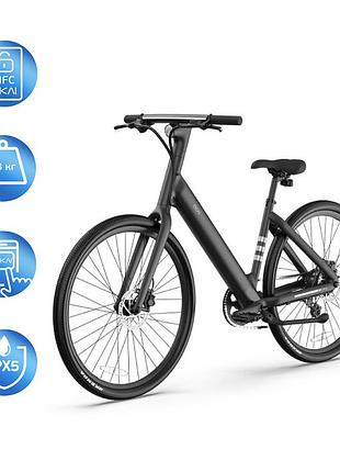 Електровелосипед okai eb60 black 28', 250(500)w, 9,6ah, 61.2km, 25km\h, nfc, app, 23kg