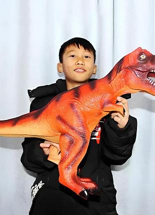 Игрушка динозавр t-rex resteq — большой динозавр тирекс 650×450 мм, реалистичная фигурка для детей, интерьерная модель, подарок