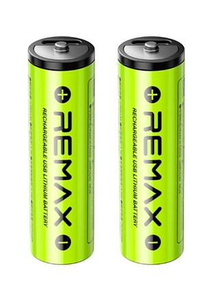 Акумулятор remax new energy aa rechargeable usb lithium battery 3071mwh (2шт)