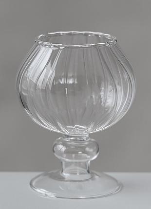 Підсвічник "кришталевий келих", 10 см elisey
