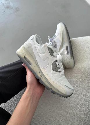 Белые кроссовки унисекс nike air max terrascape 90 white beige х эйр макс 40