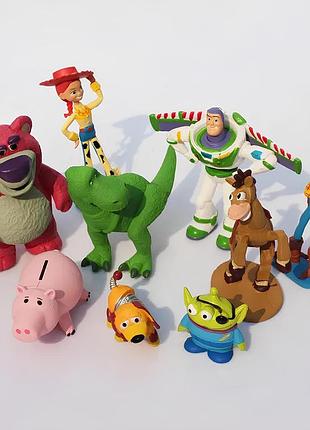 Набор фигурок история игрушек resteq 9 шт, игровые фигурки из мультфильма toy story, игрушка toy story