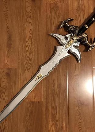 Іграшковий меч артаса resteq — крижаний скорбот / frostmourne 1:1, 100 см, косплей world of warcraft, меч короля-ліча