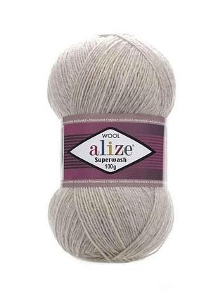 Пряжа superwash comfort арт.152 5шт/уп бежевый 25% полиамид 75% шерсть 100г 420м тм alize