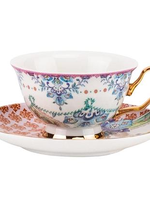 Порцелянова кружка з блюдцем “antique elegance”, 200 мл elisey