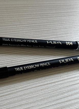 Олівець для брів pupa true eyebrow pencil, відтінок 004