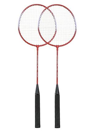 Набор для игры бадминтон bd24156(red), 2 ракетки в чехле