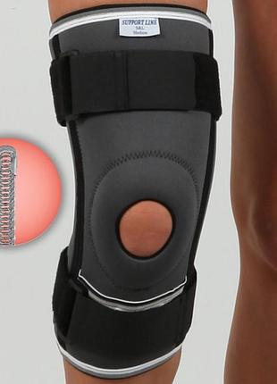 Бандаж на колено с 4-ма спиральными ребрами и ремнями orthopoint ref-103 наколенник для спорта, размер l