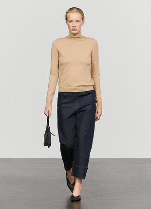 Водолазка гольф жіночий вовна+шовк massimo dutti, р. s-м