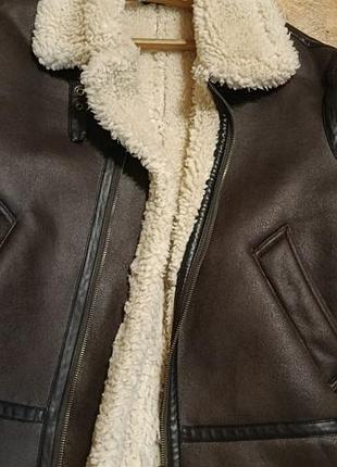 Дубленка zara, размер s/m.