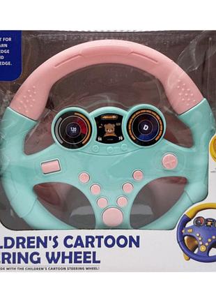 Детский игровой автотренажер me-166(turquoise) звуки машины