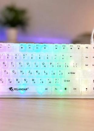 Игровая клавиатура с подсветкой rgb 104 к101 / клавиатура usb / мембранная клавиатура