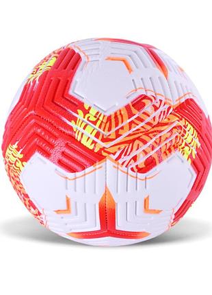 М'яч футбольний fb25537(red) розмір №5, pu, ​​420 гр