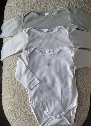 Боді з довгим рукавом zara 6