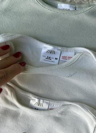 Боді з довгим рукавом zara 3