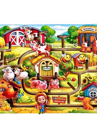 Развивающая игра лабиринт "ферма" (псд213) psd213