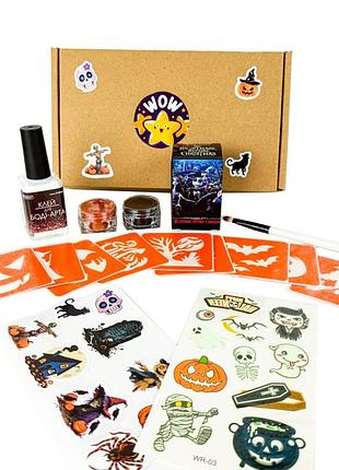 Набір для біо-тату "wow box хелловін для 1 дитини" wow-box-halloween-1