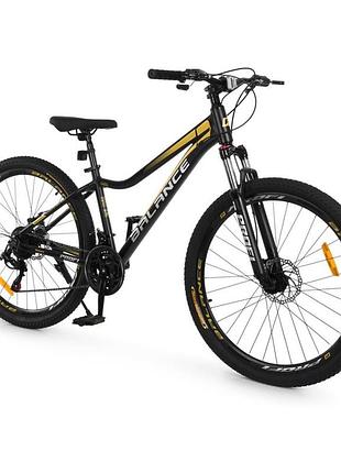 Велосипед дитячий "balance" bl-27508, 27,5 дюймів, чорно-золотий