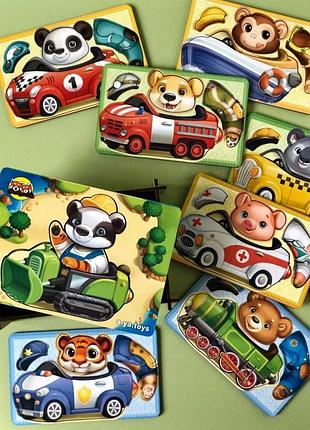 Настольная игра "веселые водители" ubumblebees (псф080) psf080 с карточками 3